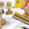infringement marked on rubber stamp