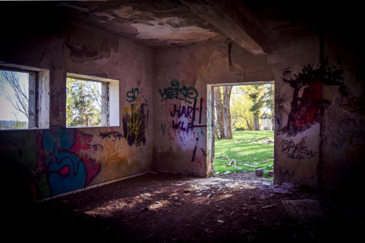 Interior of a former psychiatric hospital