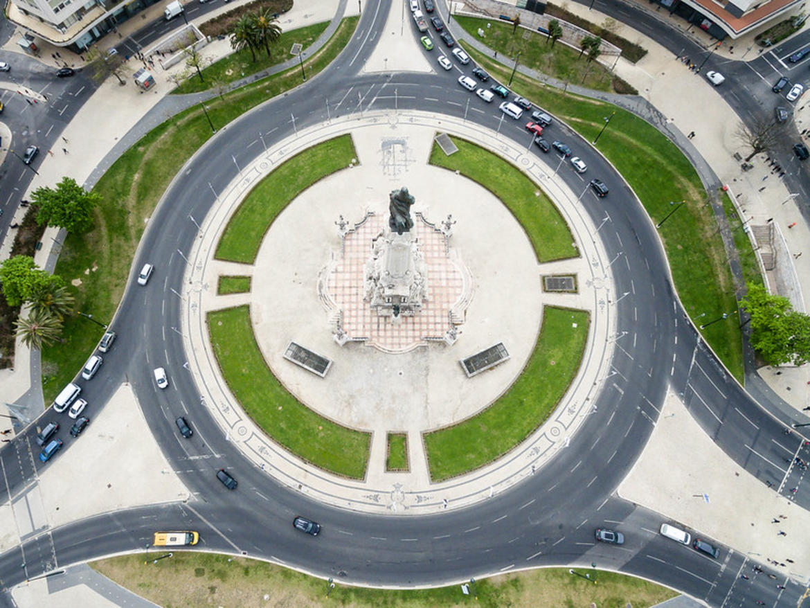 Plaza del Marqués de Pombal en Lisboa